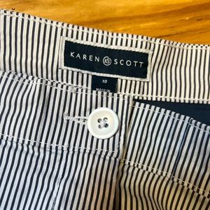 KAREN SCOTT SKORT WITH RIBBED WAISTBAND. NEW WITH TAGS SIZE 10